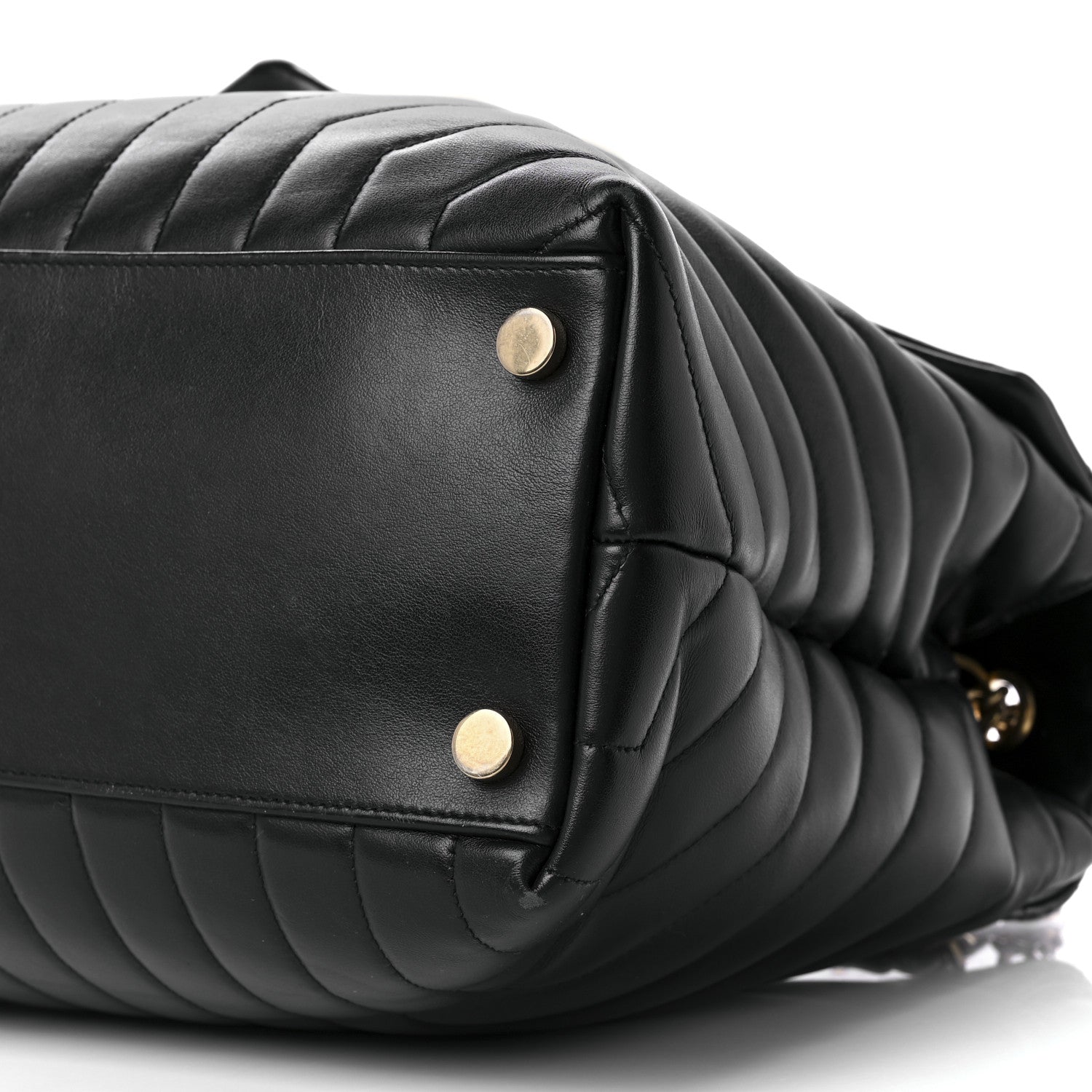 Saint Laurent Calfskin Y Quilted Monogram Large Loulou Chain Satchel Black 11 of 11