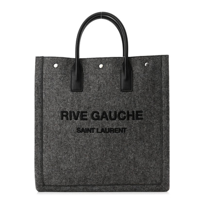 Saint Laurent Wool Calfskin Rive Gauche North South Tote Grey 1 of 7