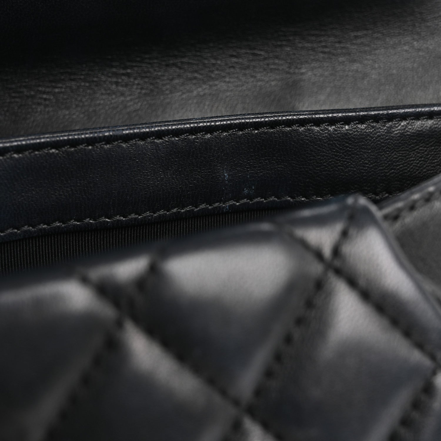 Chanel Lambskin Quilted Fold Up Again Clutch Dark Blue 14 of 14