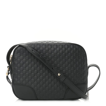 Gucci Microguccissima Mini Bree Messenger Bag Black 1 of 10
