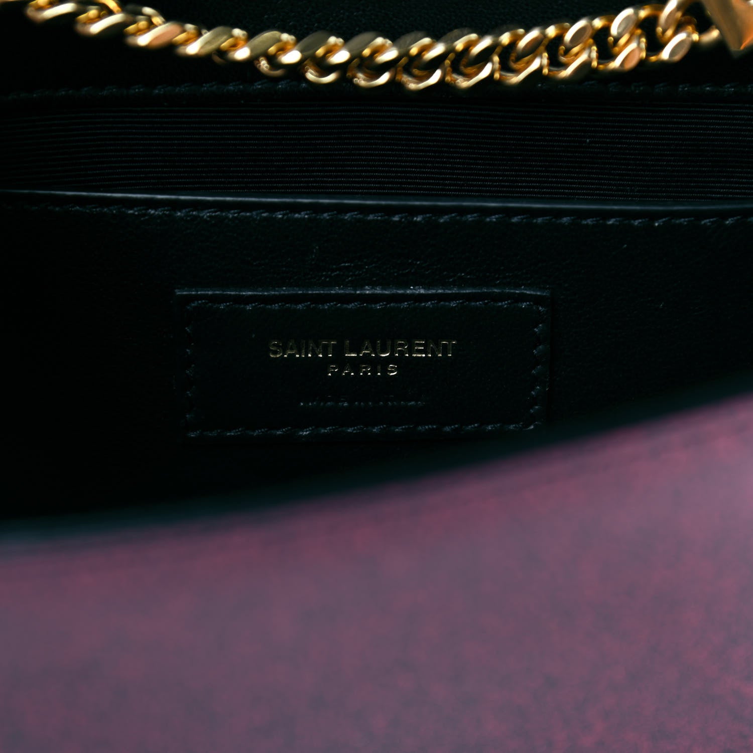 Saint Laurent Patent Glitter Small Monogram Kate Bright Fuchsia 6 of 9