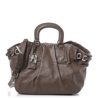 Prada Soft Calf Satchel Bambu 1 of 9