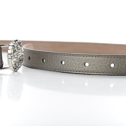 Gucci Calfskin Crystal Interlocking G Belt 95 38 Sasso 4 of 4