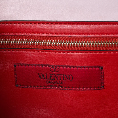 Valentino Garavani Nappa Rockstud Spike Wallet on Chain Water Rose 6 of 9