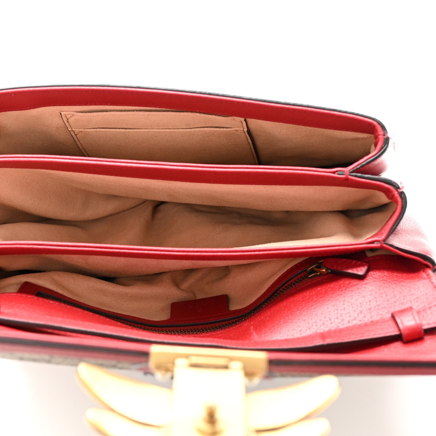 Gucci GG Supreme Monogram Medium Queen Margaret Shoulder Bag Red 5 of 11