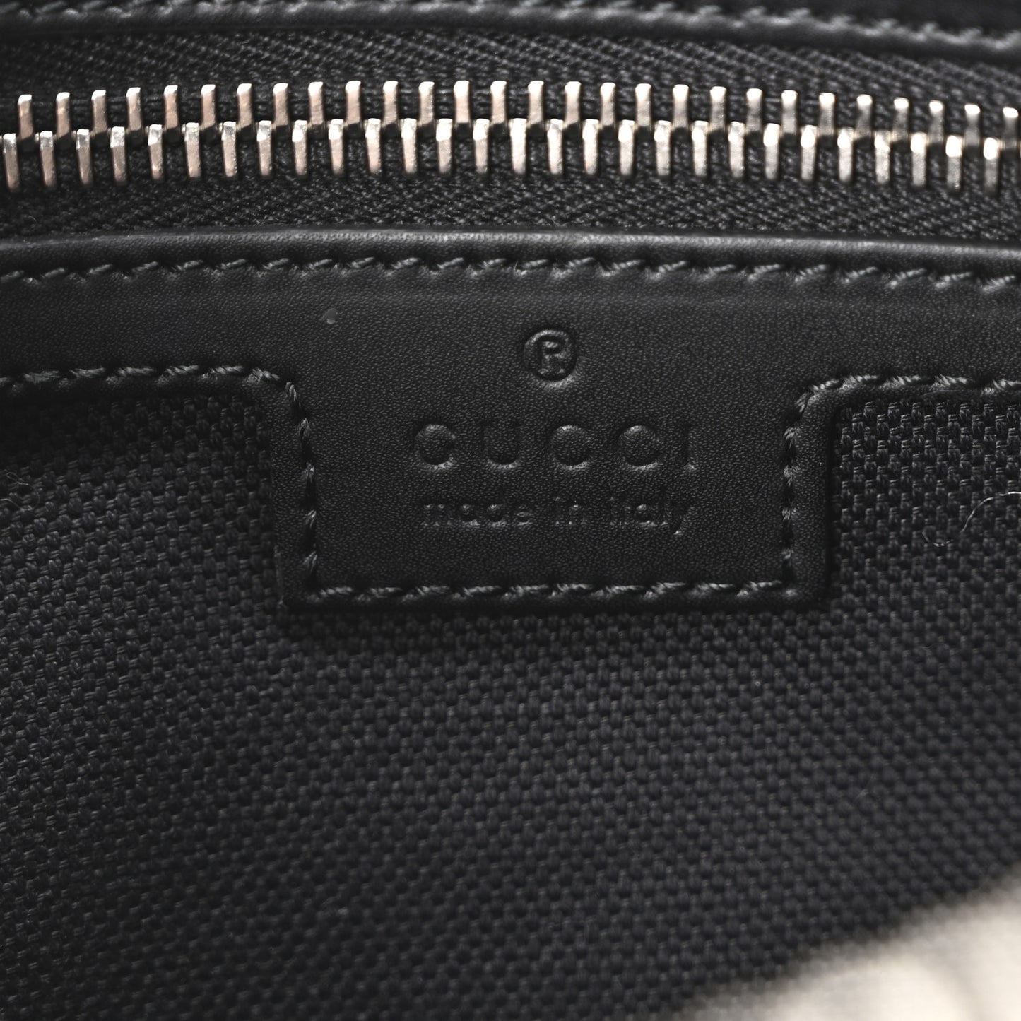 Soft GG Supreme Monogram Web Belt Bag Black Grey