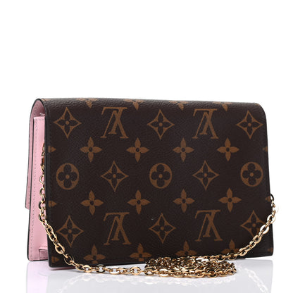Louis Vuitton Monogram Flore Chain Wallet Rose Ballerine 2 of 4