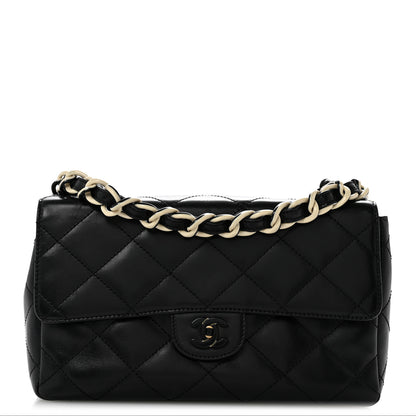Chanel Lambskin Bekko Resin Medium Single Flap Black 1 of 14