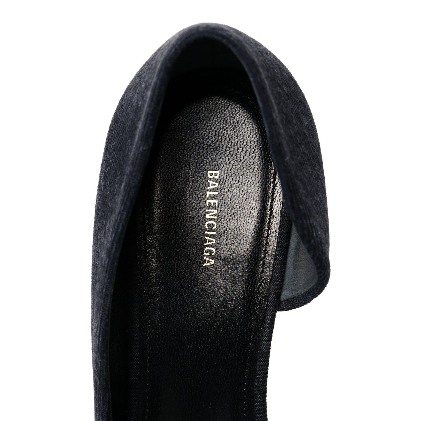 Denim BB D'Orsay Pointed Toe Knife 80mm Pump 38.5 Black