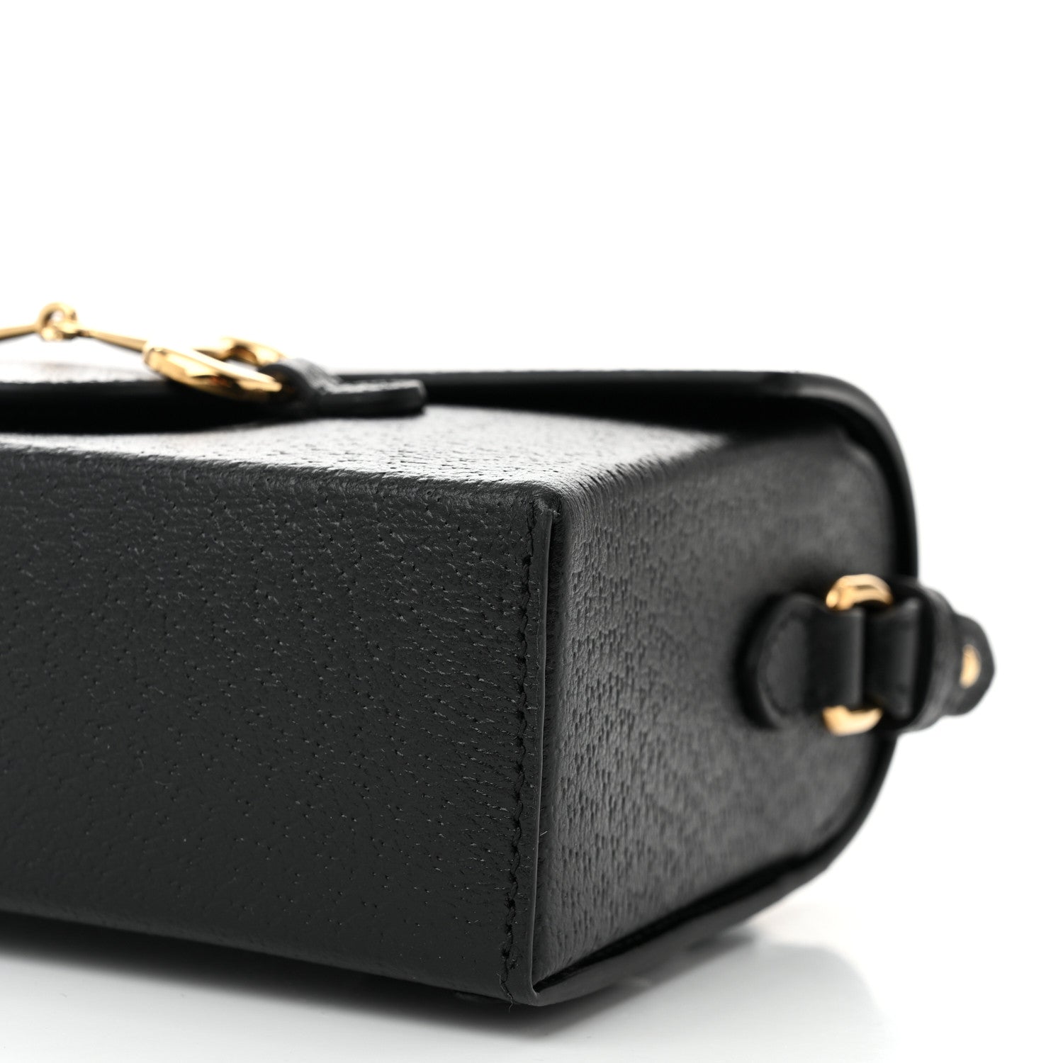 Gucci Calfskin Horsebit 1955 Shoulder Bag Black 10 of 11
