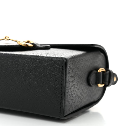 Gucci Calfskin Horsebit 1955 Shoulder Bag Black 10 of 11