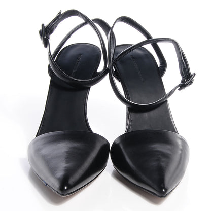 Alexander Wang Leather Lovisa Halter Pumps 39.5 Black 2 of 8
