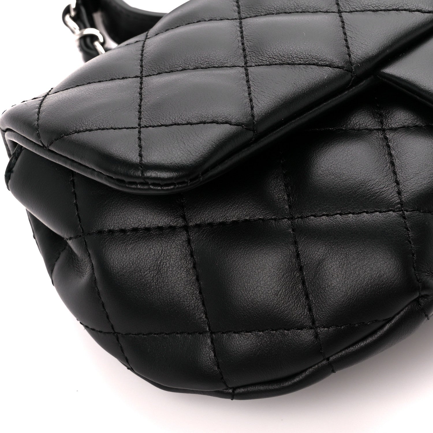 Chanel Calfskin Quilted CC Uniform Flap Belt Bag Black 11 of 12