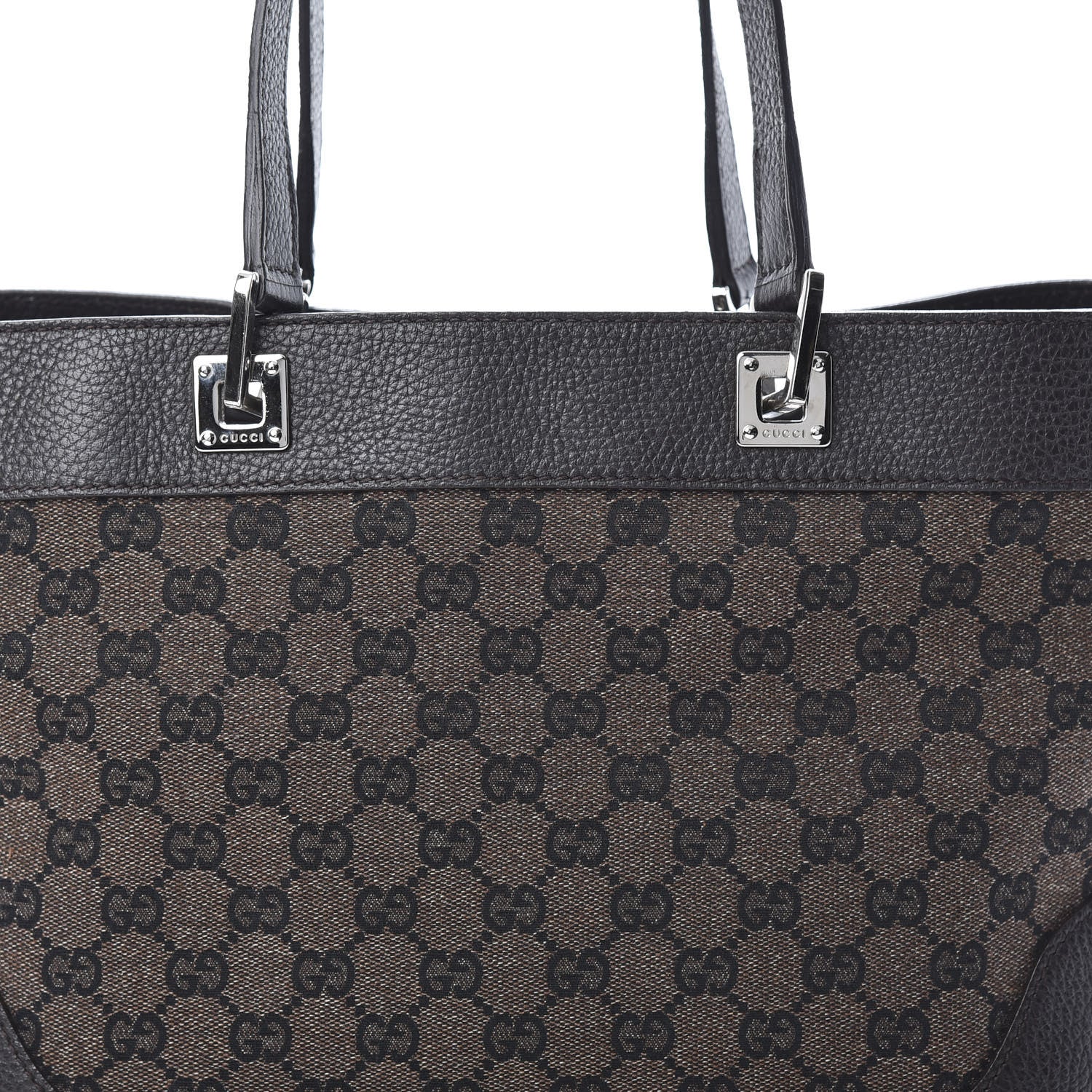 Gucci Monogram Tote Dark Brown 8 of 14