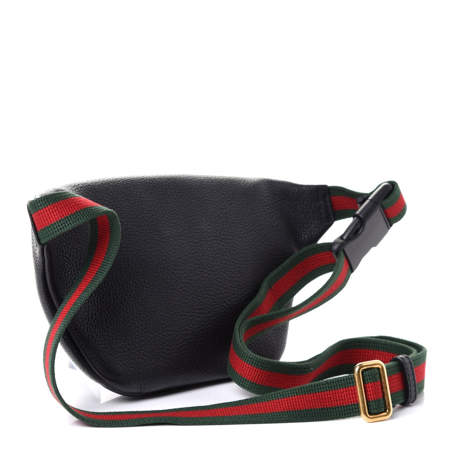 Grained Calfskin Small Logo Belt Bag Black