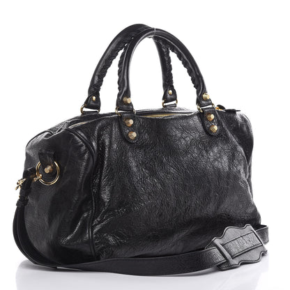 Balenciaga Agneau Giant 12 Gold Hardware Boston Black 3 of 9