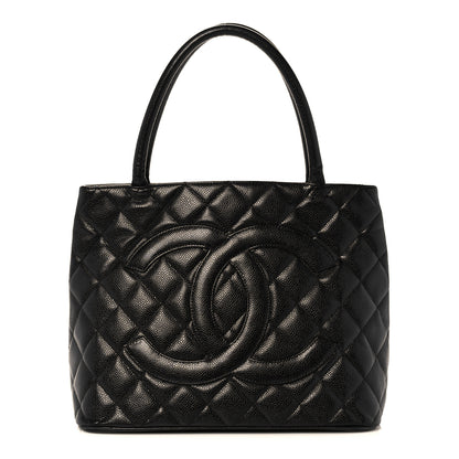 Chanel Caviar Quilted Medallion Tote Black 1 of 20