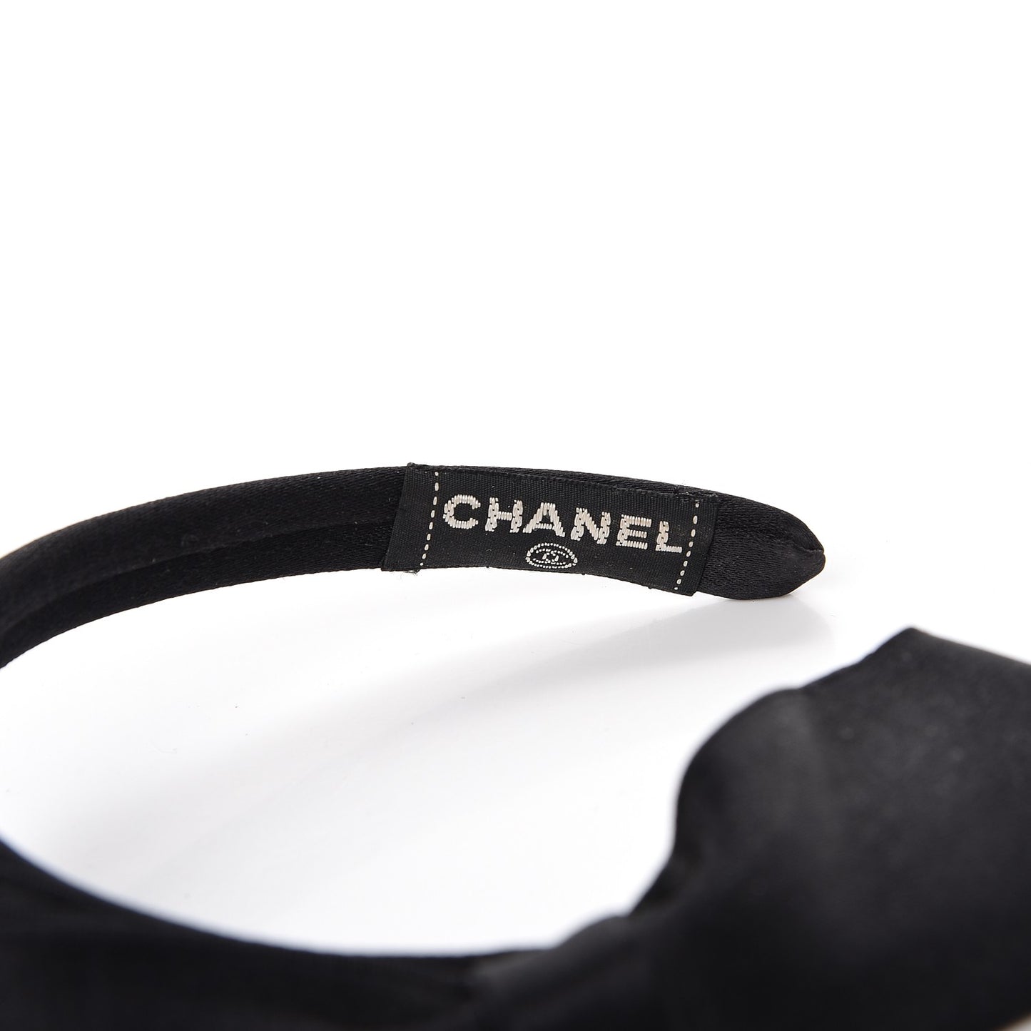 Silk Bow Headband Black