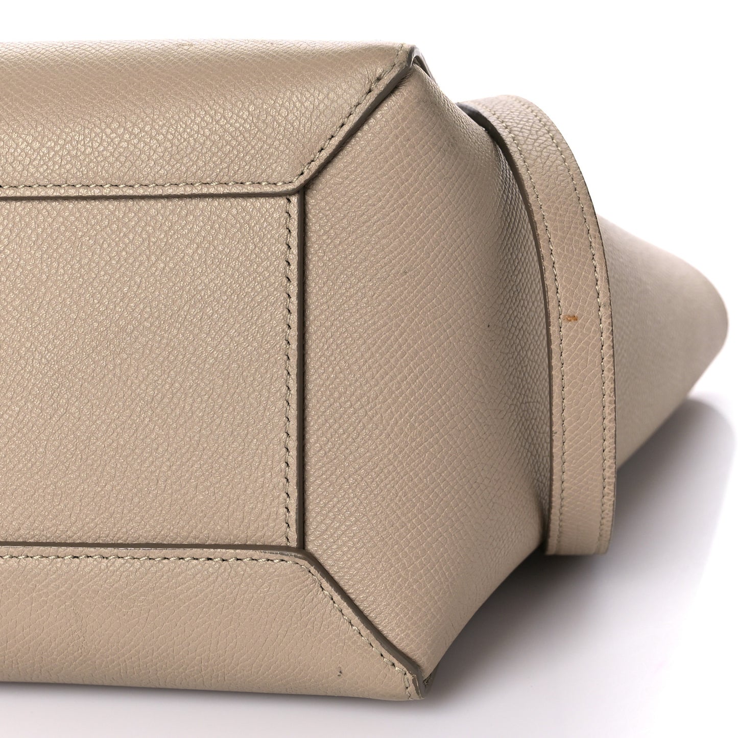 Grained Calfskin Nano Belt Bag Light Taupe