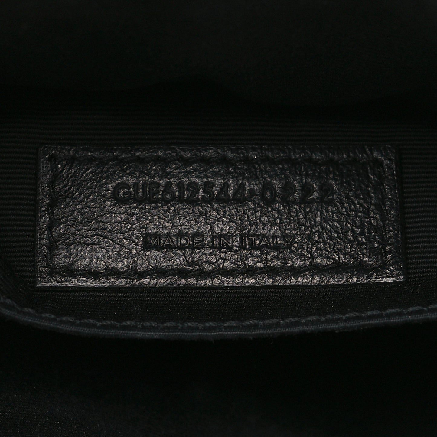 Calfskin Matelasse Monogram Lou Camera Bag Black