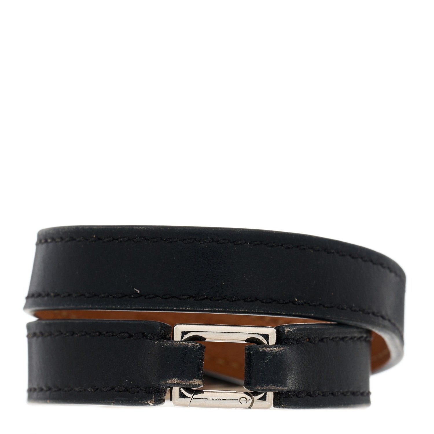 Hermes Chamonix Rivale Double Tour Bracelet XS Black 2 of 5