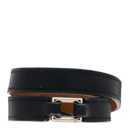 Hermes Chamonix Rivale Double Tour Bracelet XS Black 2 of 5