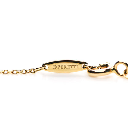Tiffany 18K Yellow Gold Diamond .28ct Elsa Peretti Diamonds by the Yard Pendant Necklace 6 of 8