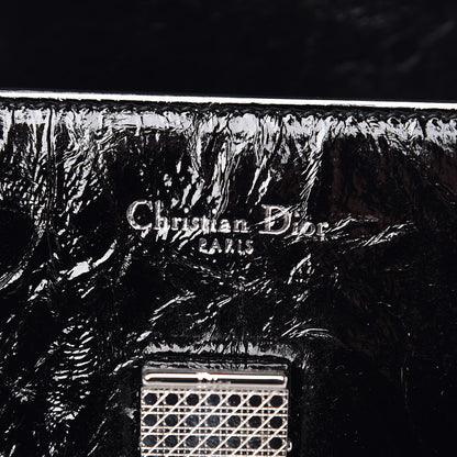 Christian Dior Crinkled Calfskin Medium Diorever Flap Black 7 of 11