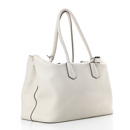 Prada City Calf Shopping Tote Talco 4 of 11