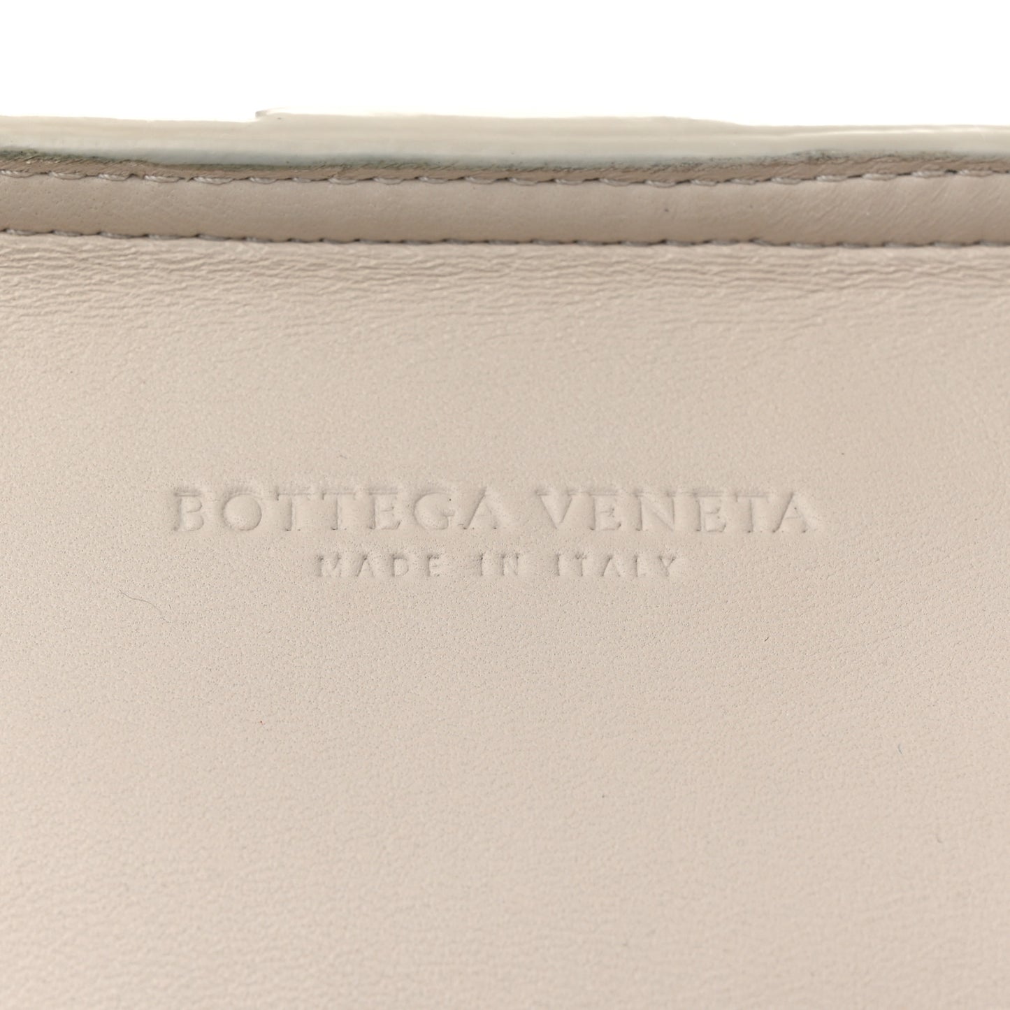 Nappa Intrecciato Strap Shoulder Bag White