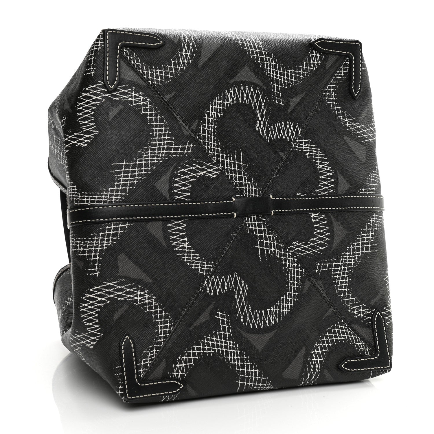 Burberry E Canvas Calfskin Summer Tote Graphite 7 of 13