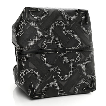 Burberry E Canvas Calfskin Summer Tote Graphite 7 of 13