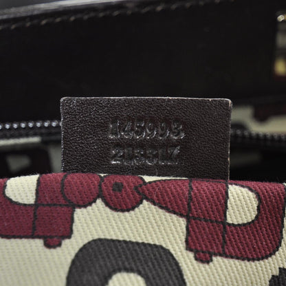 Gucci Guccissima Large Punch Tote Chocolate Brown 9 of 10