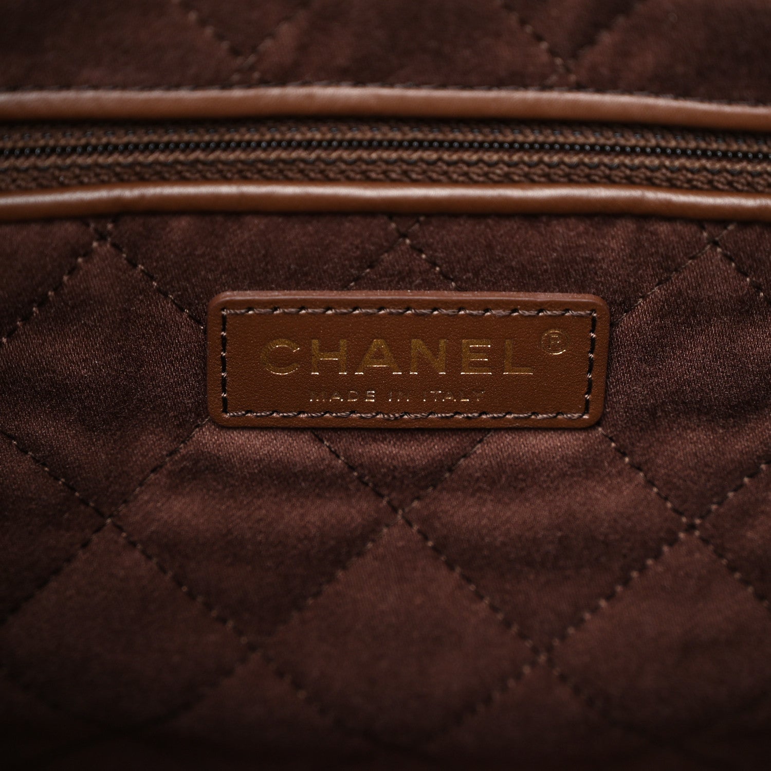 Chanel Shiny Calfskin Quilted Small Chanel 22 Dark Brown 7 of 11