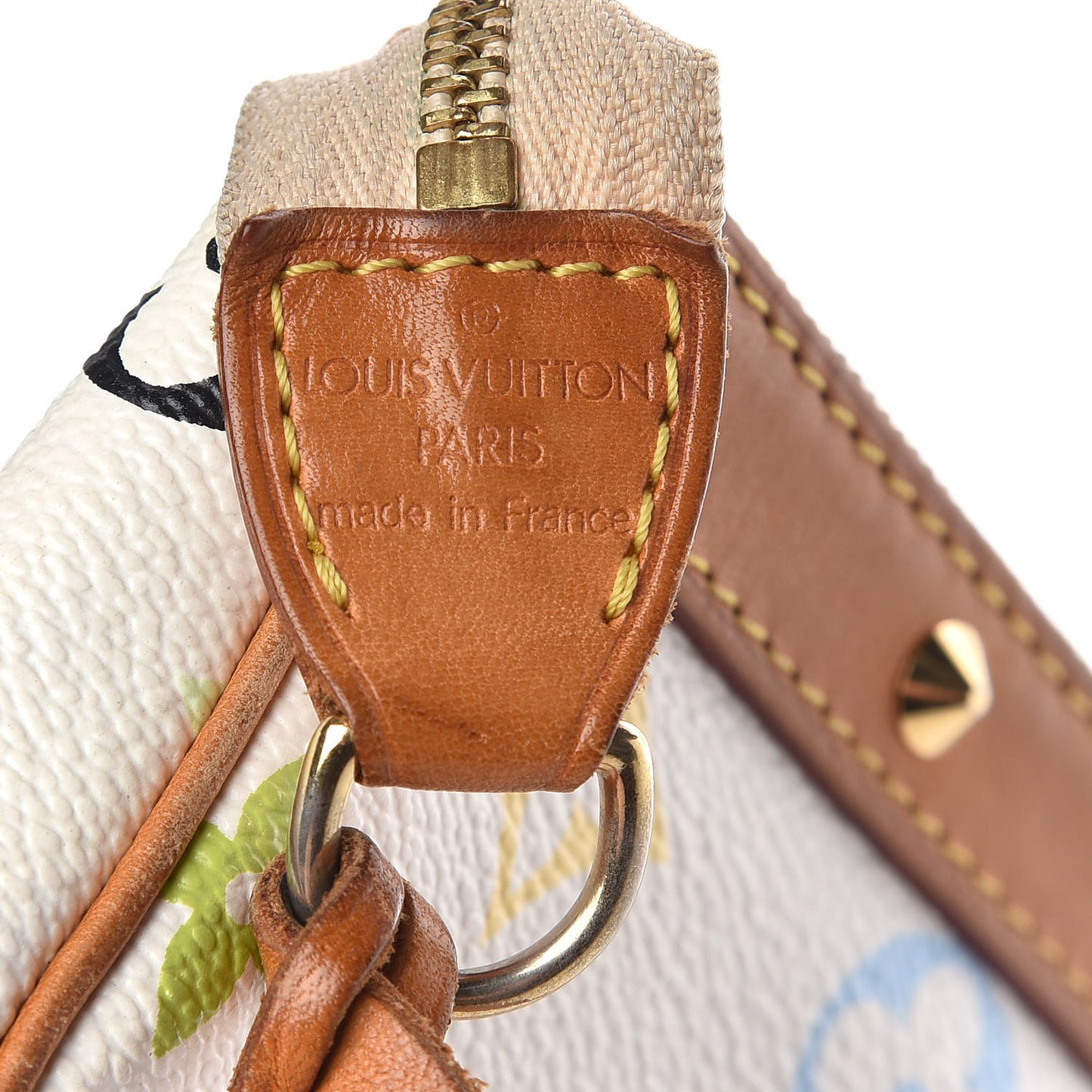 Monogram Multicolor Pochette Accessories White