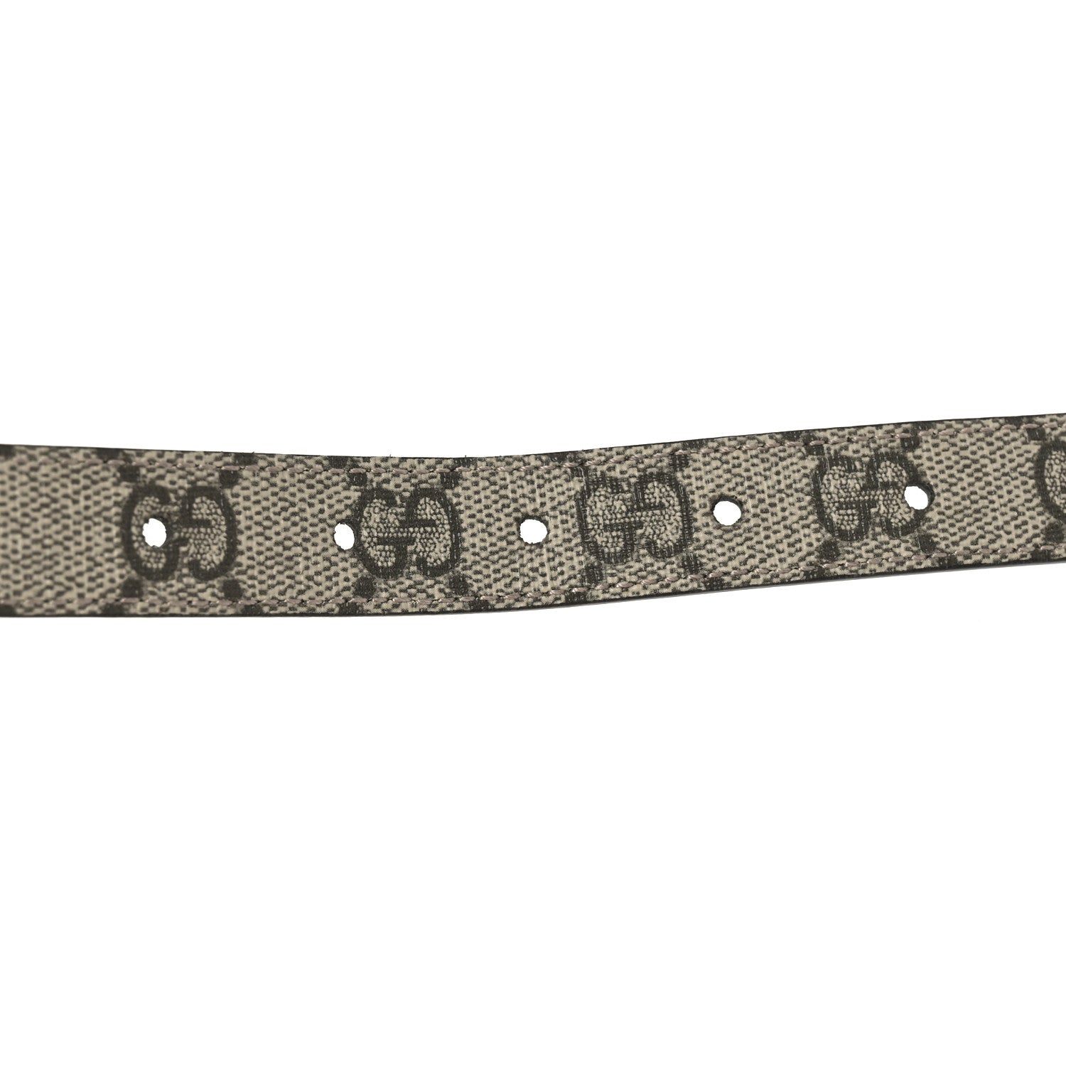 Gucci Calfskin GG Supreme Monogram Double G Reversible 20mm Belt 75 30 Beige New Acero 4 of 6