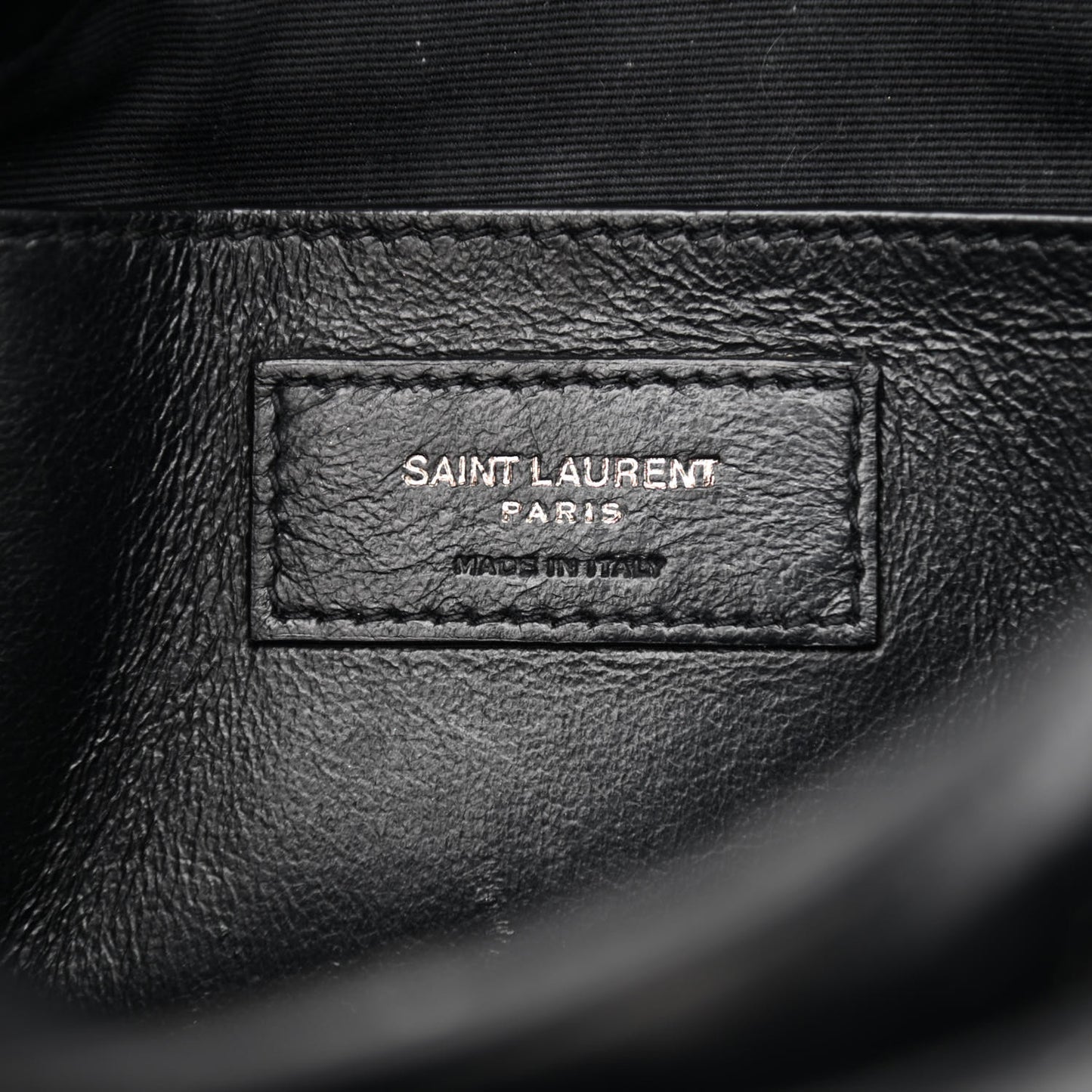 Crinkled Lambskin Matelasse Monogram Baby Niki Chain Satchel Black