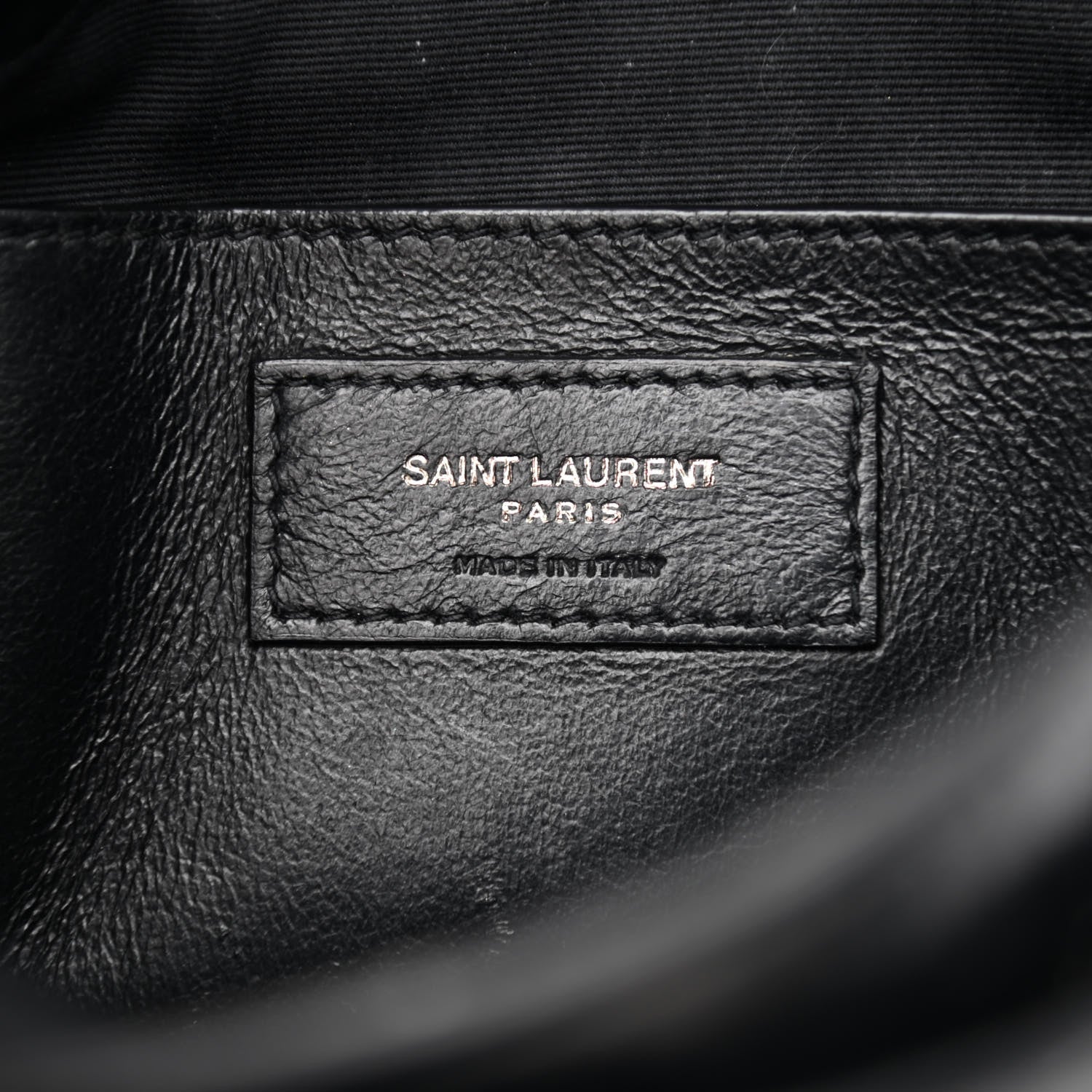 Saint Laurent Crinkled Lambskin Matelasse Monogram Baby Niki Chain Satchel Black 6 of 12