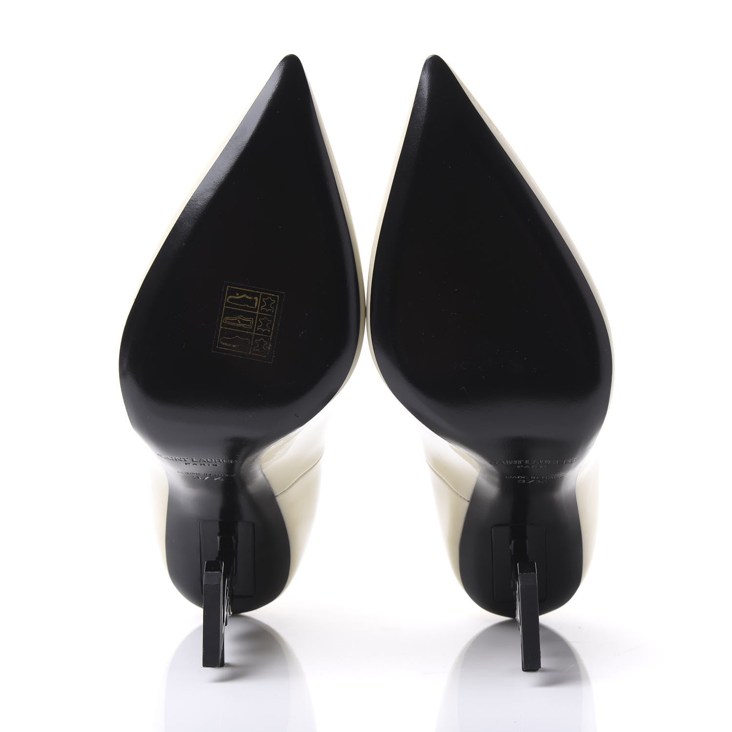 Saint Laurent Patent Opyum 110 Pumps 37.5 Neutro 5 of 9