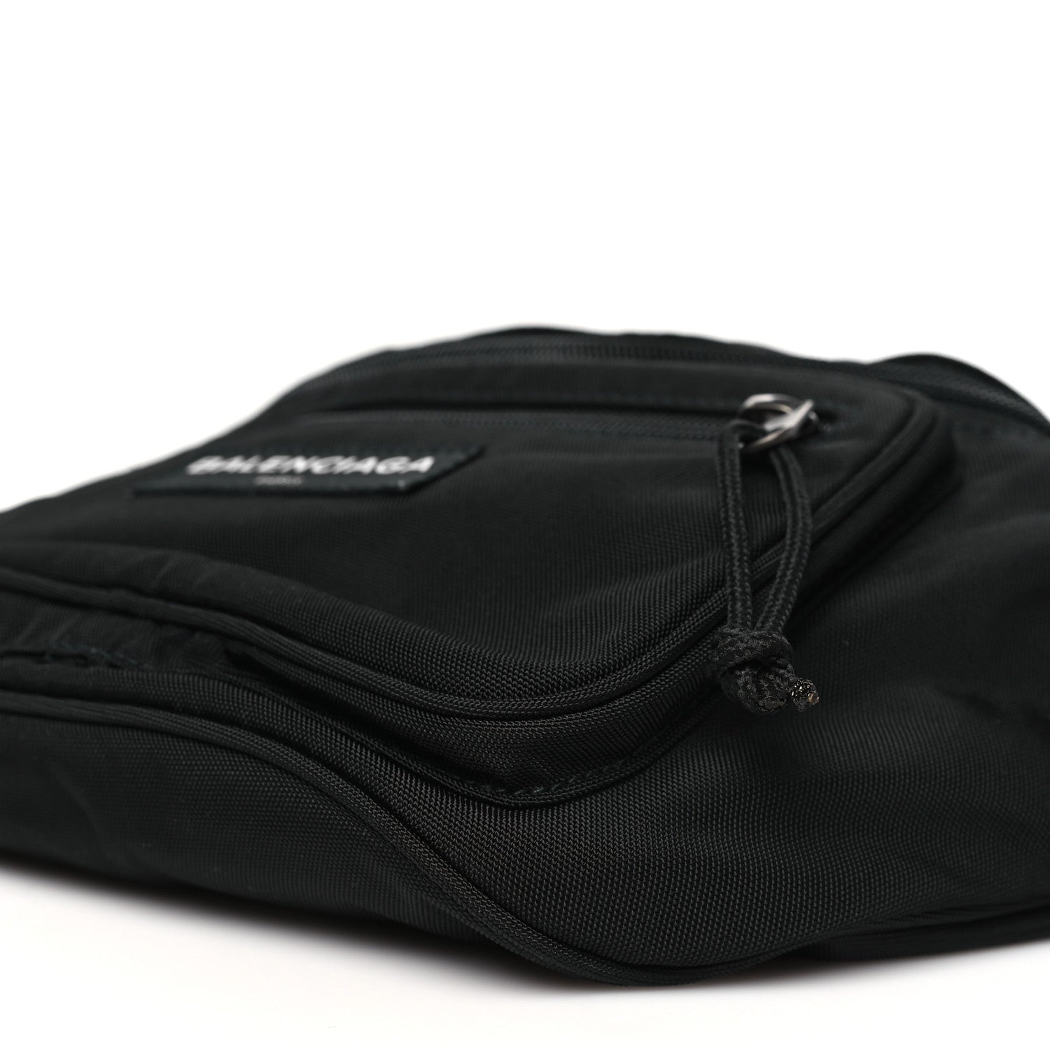 Balenciaga Nylon Canvas Logo Explorer Beltpack Black White 9 of 9