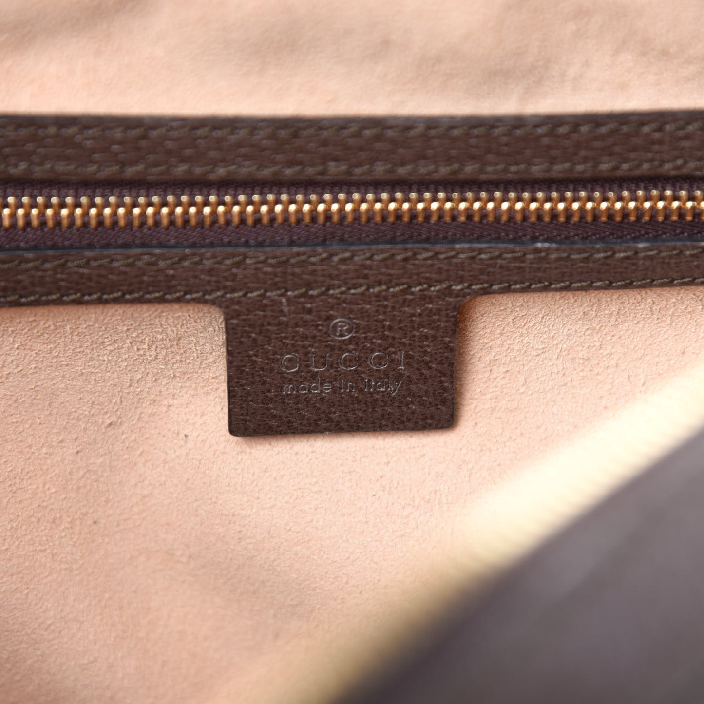 GG Supreme Monogram Web Small Ophidia Top Handle Shoulder Bag Brown