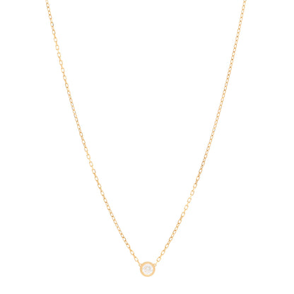 Cartier 18K Yellow Gold Diamond LM D'Amour Pendant Necklace 1 of 5