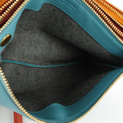 Celine Lambskin Small Multicolor Trio Crossbody Bag Antarctic 6 of 8