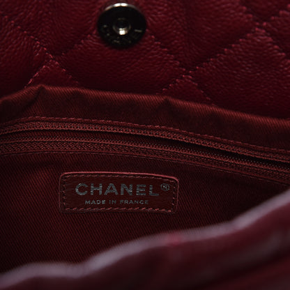 Chanel Caviar Quilted Large Timeless CC Soft Tote Dark Red 7 of 9