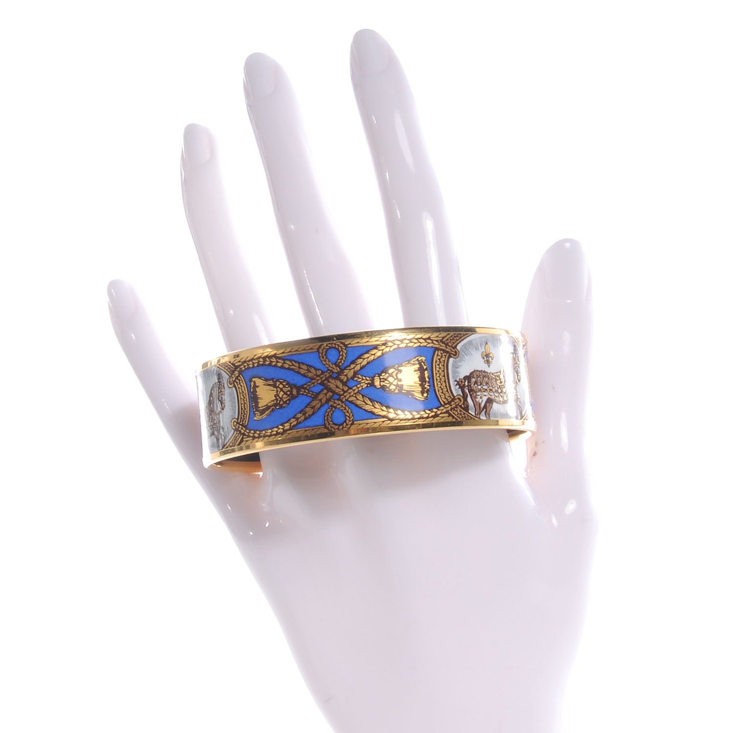 Hermes Enamel Wide Grand Apparat Bracelet 70 2 of 6