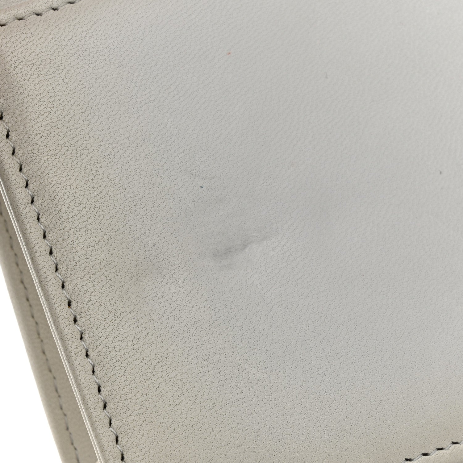 Chanel Metallic Galuchat Stingray Lambskin Boy Wallet On Chain WOC Silver 11 of 15