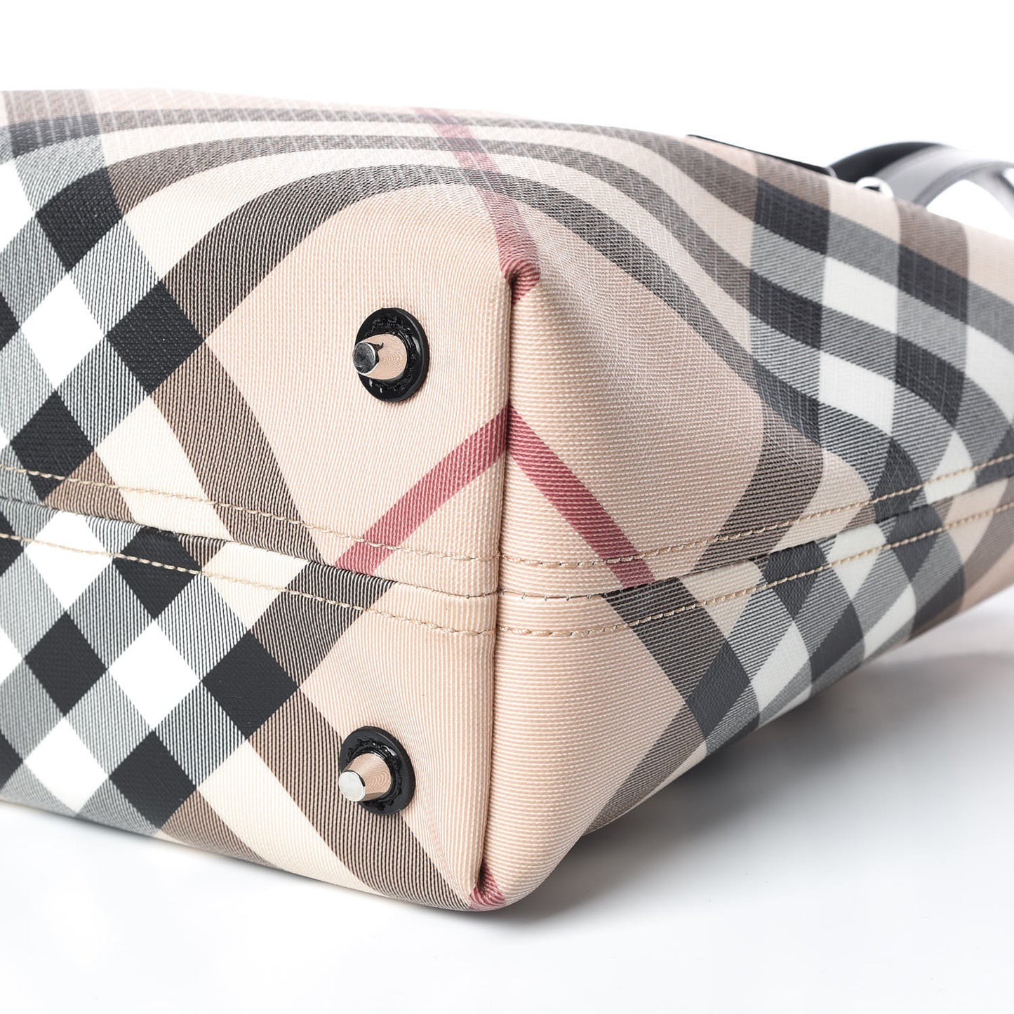Supernova Check Tote Black