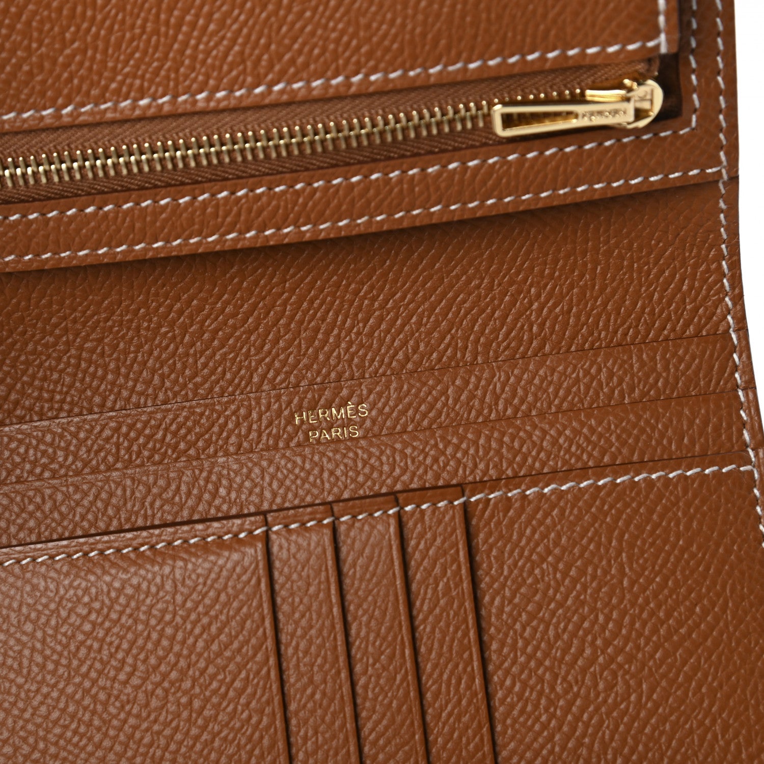 Hermes Epsom Bearn Compact Wallet Gold 8 of 10