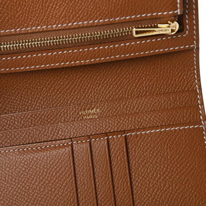 Hermes Epsom Bearn Compact Wallet Gold 8 of 10