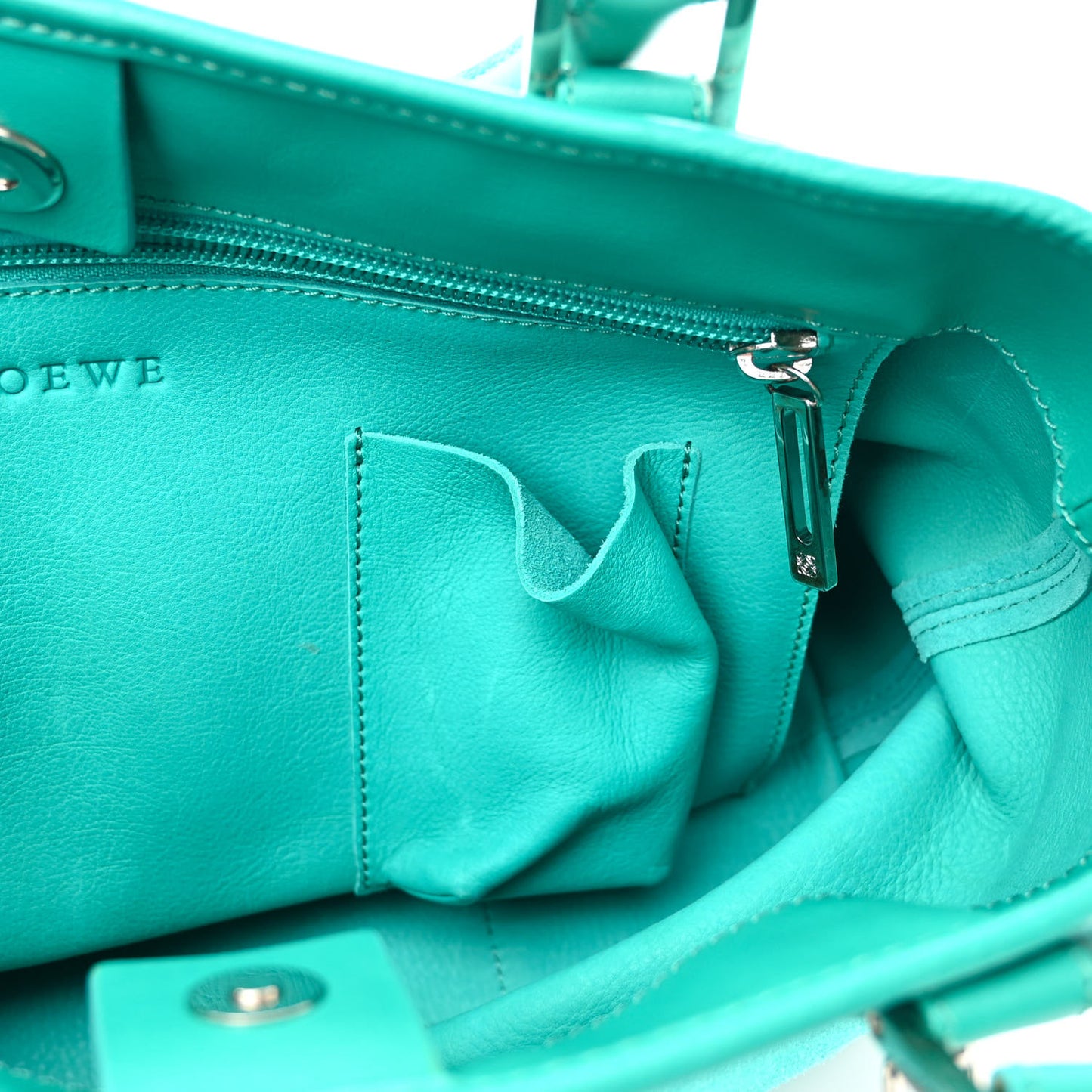 Suede Calfskin Amazona Turquoise